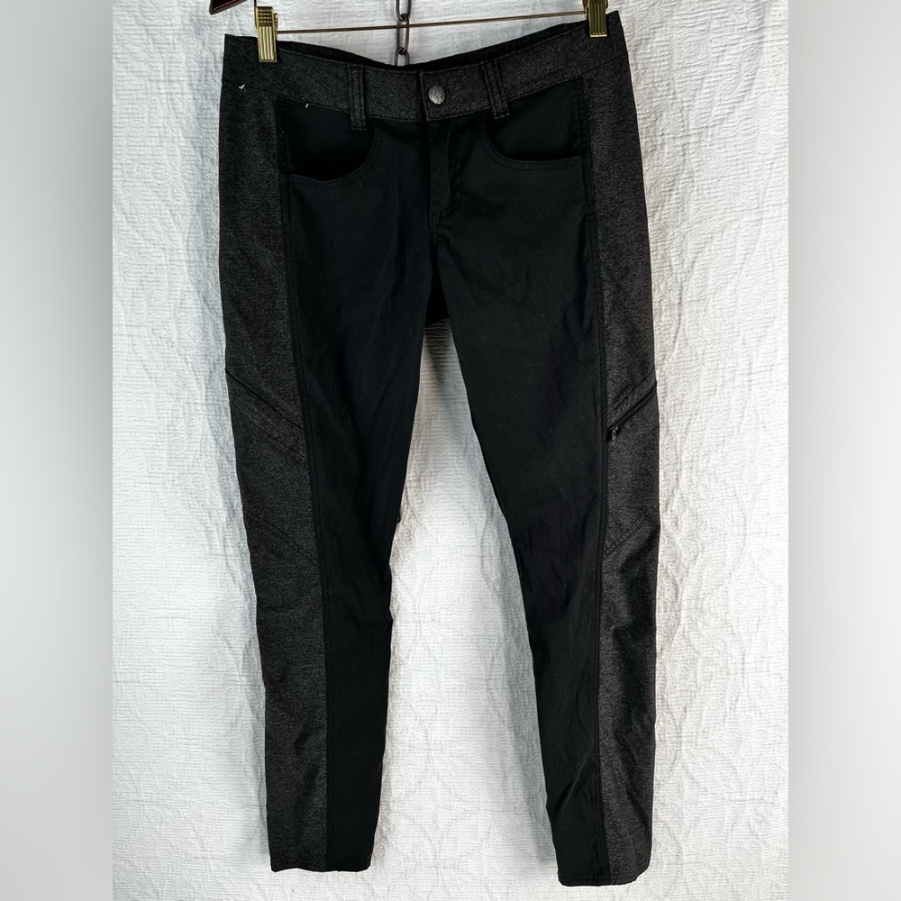 Prana Two Tone Pants Womens 8 Skinny Riding Jodhpur looking pants, not actually